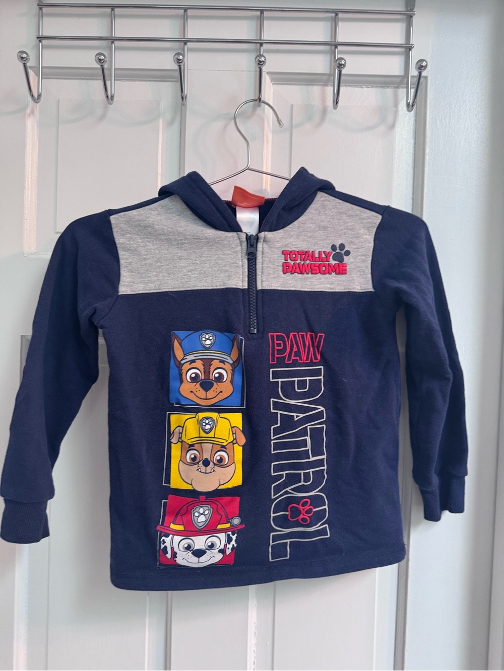 Nickelodeon Paw Patrol Navy, Gray & Red Half-Zip Hoodie